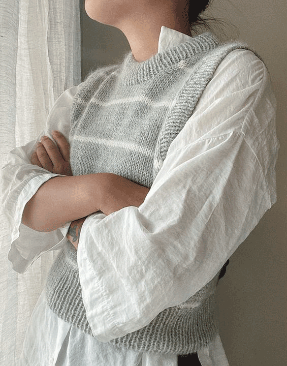 knitting pattern, Nordic, women, vest