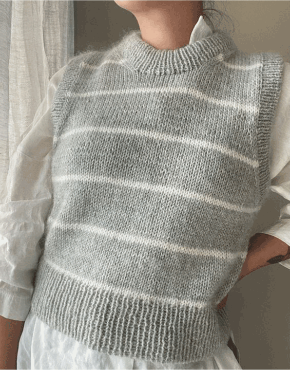 knitting pattern, Nordic, women, vest