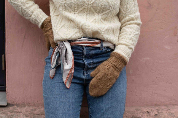 knitting pattern, women, mittens, Nordic
